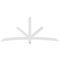 Ekena Millwork Alberta Architectural Grade PVC Gable Bracket, 96"W x 40"H x 4"D x 4"F, 10/12 Pitch GBP096X40X0404ALB00 - alternate 5